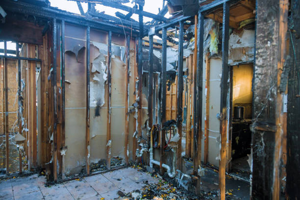 Professional Fire Damage Assessment technician working in Belle Mead, NJ